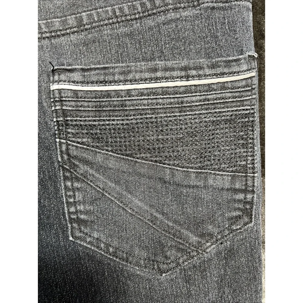Black fried denim